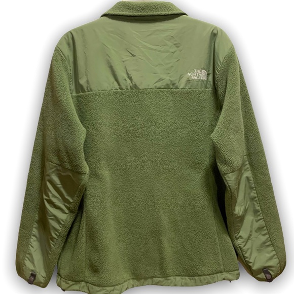 North Face XL Womens Denali Fleece Jacket Full Zip Drawstring Sage Green - Picture 2 of 12
